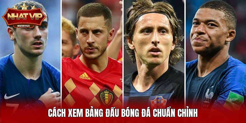Cách xem bảng đấu bóng đá chuẩn chỉnh